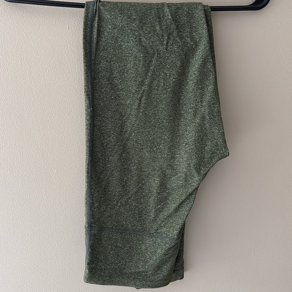 Green Heather Full Length Yoga Leggings - Picture 3 of 4